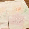 付け下げ しつけ糸付き 絞り 正絹 花柄 袷仕立て 身丈163.5cm 裄丈66cm ピンク_画像13
