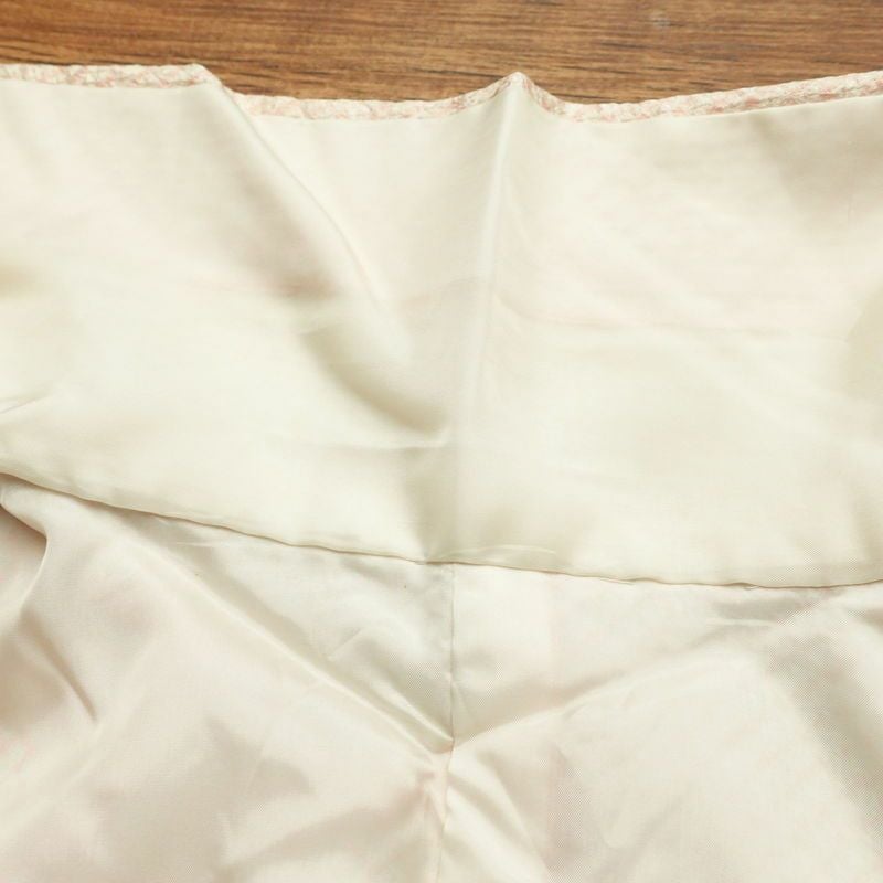 付け下げ しつけ糸付き 絞り 正絹 花柄 袷仕立て 身丈163.5cm 裄丈66cm ピンク_画像19