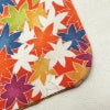 小紋 良品 縮緬 正絹 木の葉・植物柄 袷仕立て 身丈157.5cm 裄丈66cm 紅葉 橙_画像13