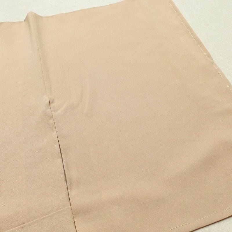 色留袖 良品 しつけ糸付き 一つ紋付き 正絹 風景柄 袷仕立て 身丈162.5cm 裄丈65cm ベージュ_画像14