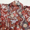小紋 良品 正絹 花柄 袷仕立て 身丈156.5cm 裄丈63.5cm 辻が花風 赤・朱_画像15