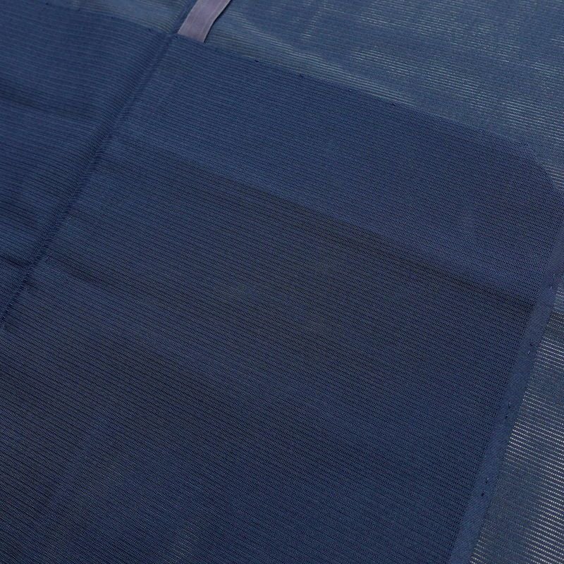 盛夏 色無地 絽 夏用 正絹 無地 単衣仕立て 身丈147cm 裄丈63.5cm 着物 青・紺_画像18