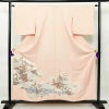 色留袖 良品 一つ紋付き 正絹 古典柄 袷仕立て 身丈156cm 裄丈63.5cm 箔 共八掛 金彩 ピンク_画像1