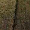 紬 正絹 その他の柄 袷仕立て 身丈156cm 裄丈63cm 緑・うぐいす色_画像9