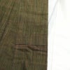 紬 正絹 その他の柄 袷仕立て 身丈156cm 裄丈63cm 緑・うぐいす色_画像16
