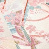 付け下げ 良品 しつけ糸付き 正絹 花柄 袷仕立て 身丈162cm 裄丈65.5cm 箔 ピンク_画像7