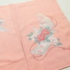 付け下げ 良品 しつけ糸付き 正絹 花柄 袷仕立て 身丈162cm 裄丈65.5cm 箔 ピンク_画像14