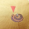 袋帯 六通柄 正絹 古典柄 刺繍 独楽 傘 黄・黄土色_画像6