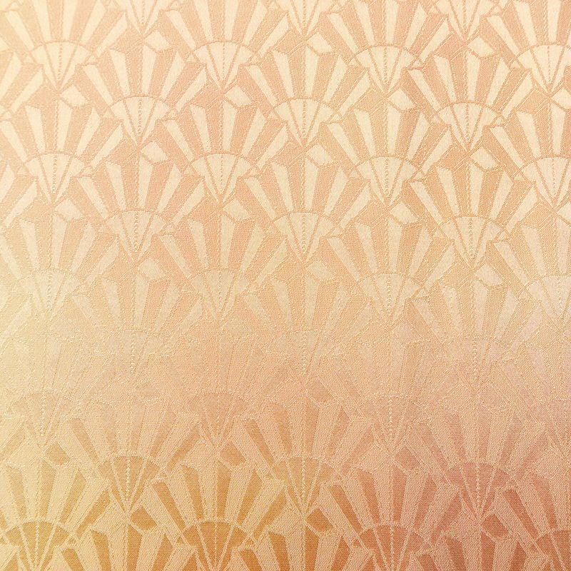 小紋 付下小紋 良品 一つ紋付き 正絹 古典柄 袷仕立て 身丈159.5cm 裄丈63.5cm ぼかし 橙_画像6