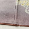 小紋 縮緬 飛び柄 正絹 花柄 袷仕立て 身丈153cm 裄丈69cm 紫・藤色_画像10