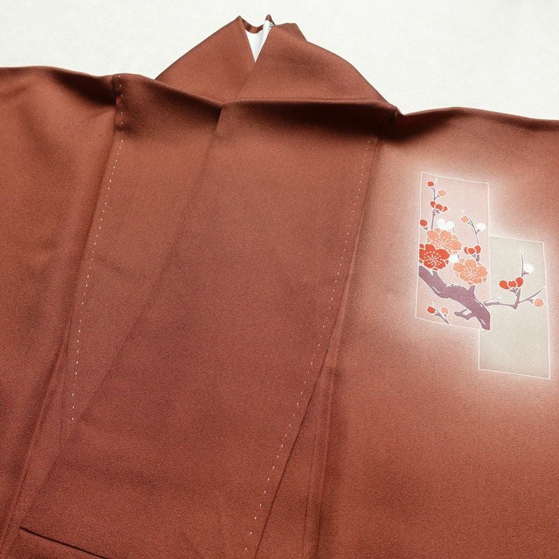 付け下げ 正絹 古典柄 袷仕立て 身丈163cm 裄丈68cm 箔 刺繍 相良刺繍 茶_画像15