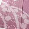 付け下げ 良品 絞り 正絹 古典柄 袷仕立て 身丈156.5cm 裄丈64.5cm 刺繍 紫・藤色_画像4
