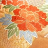 袋帯 六通柄 フォーマル用 正絹 花柄 蝶 箔 橙_画像3