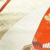 袋帯 六通柄 フォーマル用 正絹 古典柄 扇面 箔 ベージュ_画像5