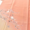訪問着 美品 加賀友禅 落款入り 作家物 正絹 花柄 袷仕立て 身丈163.5cm 裄丈66.5cm ピンク_画像5