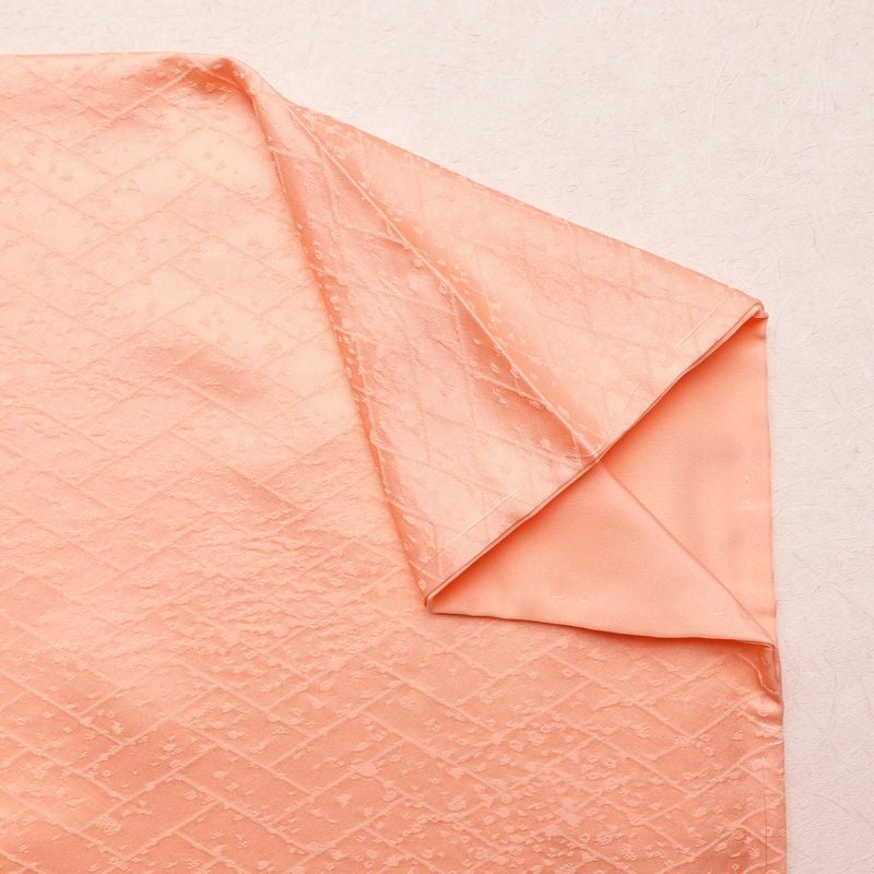 色無地 良品 しつけ糸付き 正絹 古典柄 袷仕立て 身丈168.5cm 裄丈68cm ピンク_画像13