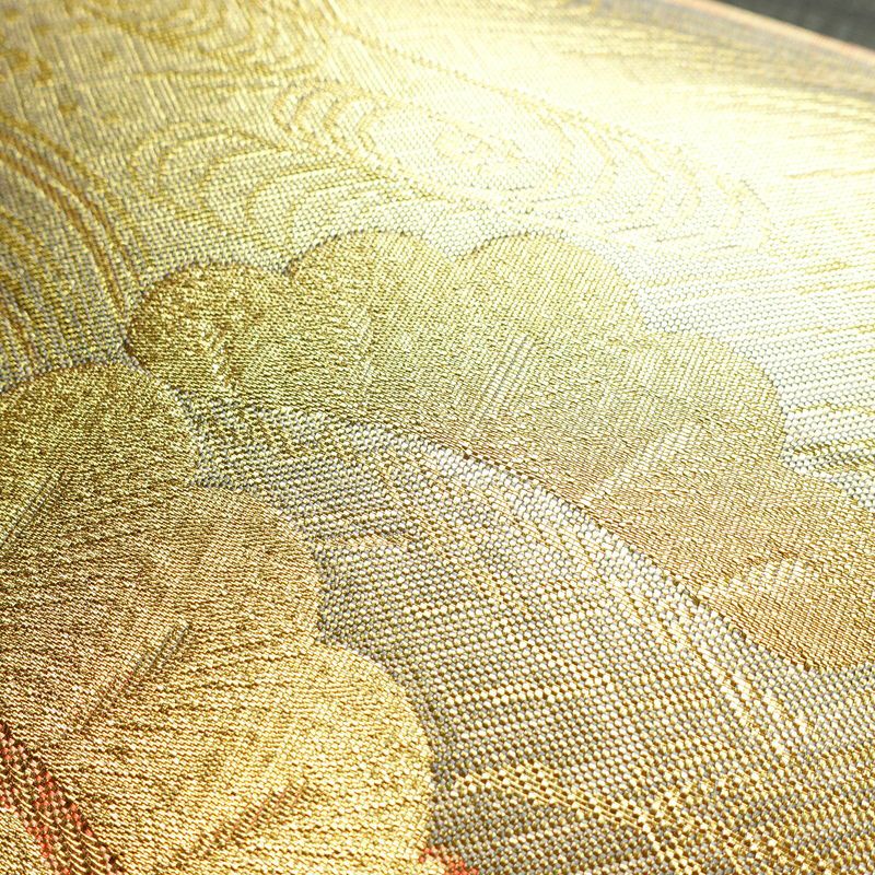 袋帯 佐賀錦 本場筑前博多織 六通柄 良品 証紙あり フォーマル用 正絹 古典柄 金・銀_画像5