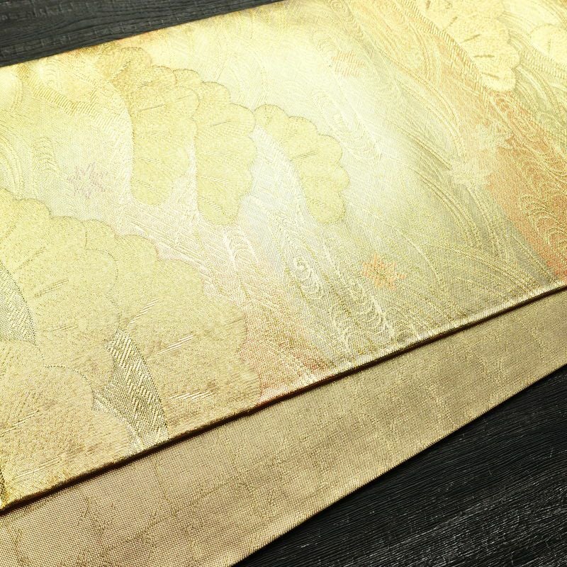 袋帯 佐賀錦 本場筑前博多織 六通柄 良品 証紙あり フォーマル用 正絹 古典柄 金・銀_画像11