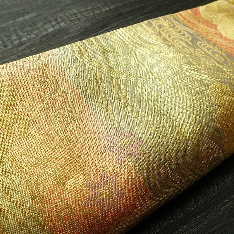 袋帯 佐賀錦 本場筑前博多織 六通柄 良品 証紙あり フォーマル用 正絹 古典柄 金・銀_画像16