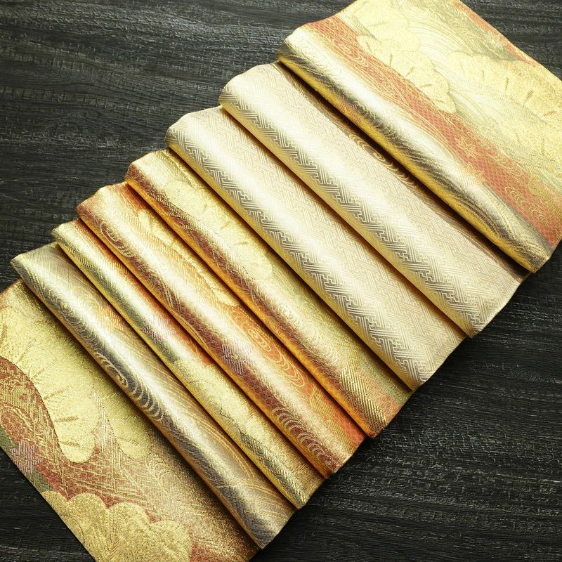 袋帯 佐賀錦 本場筑前博多織 六通柄 良品 証紙あり フォーマル用 正絹 古典柄 金・銀_画像19