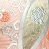 袋帯 六通柄 フォーマル用 正絹 七宝 古典柄 箔 グレー_画像3