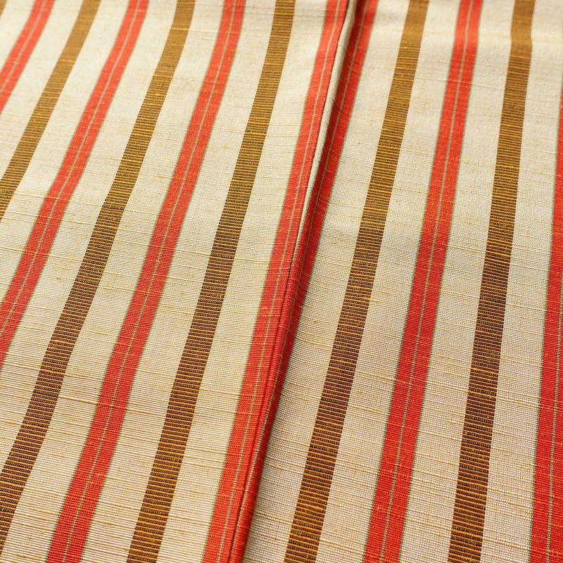 紬 しつけ糸付き 正絹 縞柄・線柄 袷仕立て 身丈155cm 裄丈63cm ベージュ_画像8