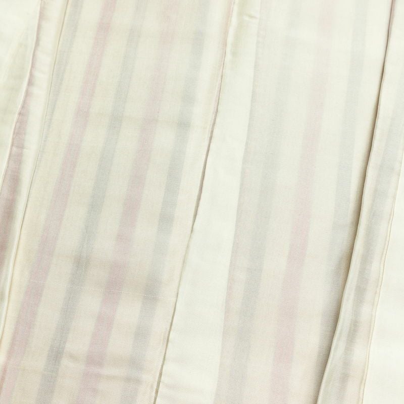 紬 しつけ糸付き 正絹 縞柄・線柄 袷仕立て 身丈155cm 裄丈63cm ベージュ_画像18