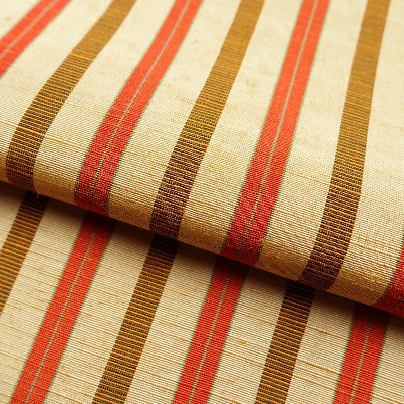 紬 しつけ糸付き 正絹 縞柄・線柄 袷仕立て 身丈155cm 裄丈63cm ベージュ_画像20