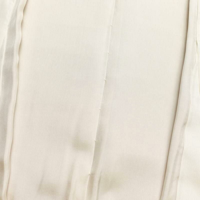 付け下げ 良品 しつけ糸付き 綸子 正絹 流水・波柄 袷仕立て 身丈156cm 裄丈65cm 橙_画像17