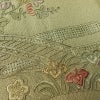 付け下げ 良品 スワトウ刺繍 正絹 古典柄 袷仕立て 身丈165.5cm 裄丈65.5cm 刺繍 緑・うぐいす色_画像7