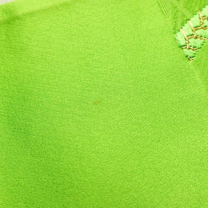 袋帯 六通柄 振袖用 正絹 古典柄 緑・うぐいす色_画像16