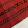 名古屋帯 全通柄 正絹 縞柄・線柄 松葉仕立て 赤・朱_画像17