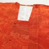 道行コート 良品 正絹 風景柄 袷仕立て 身丈89cm 裄丈68cm 橙_画像9