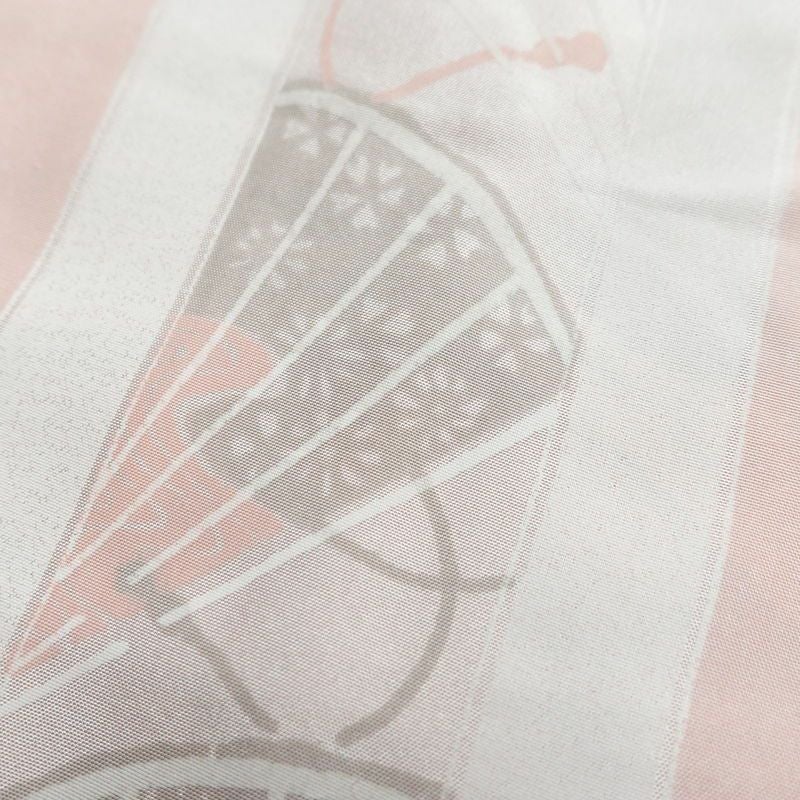 道行コート 良品 正絹 風景柄 袷仕立て 身丈89cm 裄丈68cm 橙_画像17