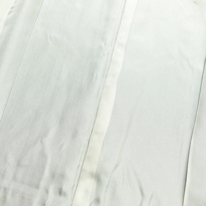 大島紬 証紙なし 正絹 木の葉・植物柄 袷仕立て 身丈165cm 裄丈67.5cm 青・紺_画像19