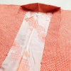 羽織 美品 しつけ糸付き 絞り 正絹 古典柄 袷仕立て 身丈88cm 裄丈69.5cm 赤・朱_画像8