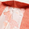 羽織 美品 しつけ糸付き 絞り 正絹 古典柄 袷仕立て 身丈88cm 裄丈69.5cm 赤・朱_画像9