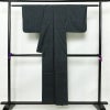 紬 良品 正絹 幾何学柄・抽象柄 袷仕立て 身丈151.5cm 裄丈64cm 青・紺_画像2
