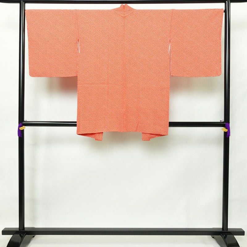 羽織 良品 しつけ糸付き 正絹 古典柄 袷仕立て 身丈87cm 裄丈67.5cm 赤・朱_画像1