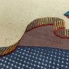 袋帯 紬地 太鼓柄 良品 一般用 正絹 古典柄 刺繍 小豆・エンジ_画像6