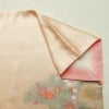 訪問着 良品 正絹 花柄 袷仕立て 身丈161cm 裄丈69cm 箔 金彩 入学式 七五三 ピンク_画像15