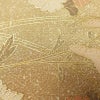 付け下げ 正絹 木の葉・植物柄 袷仕立て 身丈160cm 裄丈63.5cm 箔 金彩 黄・黄土色_画像7