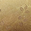 付け下げ 正絹 木の葉・植物柄 袷仕立て 身丈160cm 裄丈63.5cm 箔 金彩 黄・黄土色_画像10