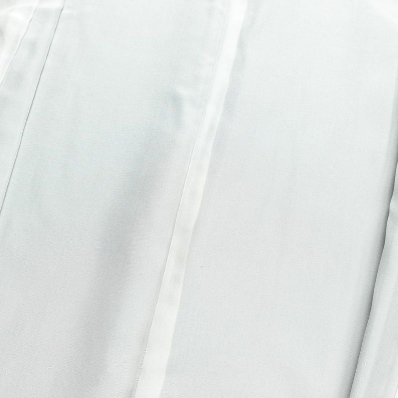 付け下げ 良品 作家物 落款入り しつけ糸付き 縮緬 一つ紋付き 正絹 幾何学柄・抽象柄 袷仕立て 身丈156.5cm 裄丈67.5cm 刺繍 緑・うぐいす色_画像18