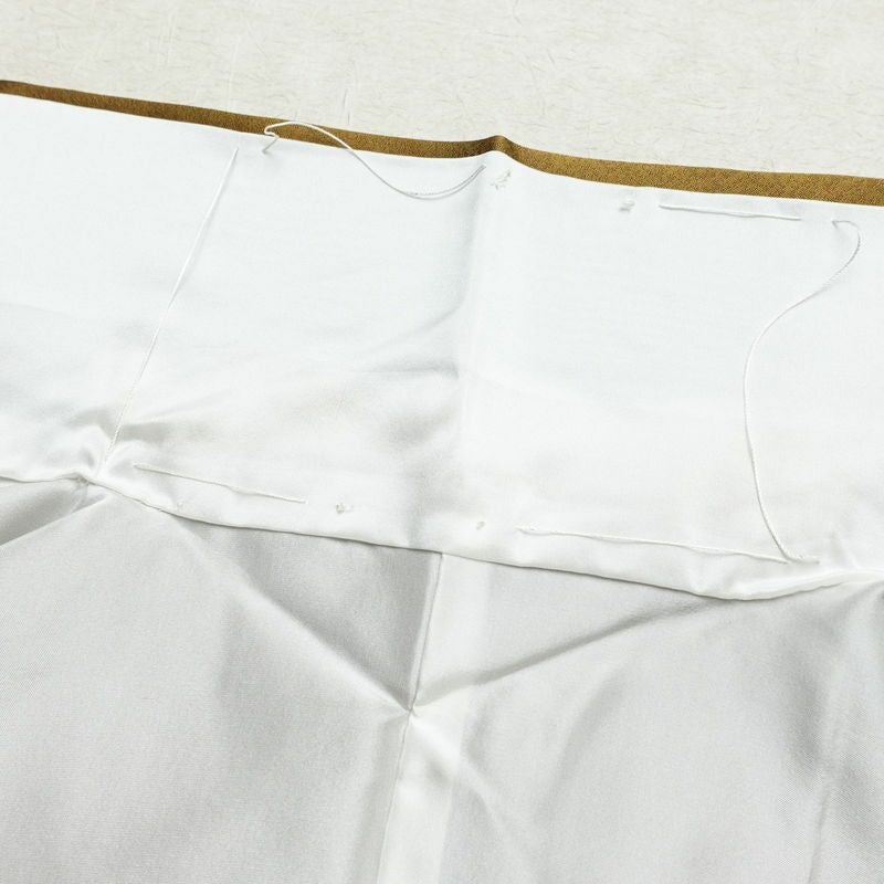 付け下げ 良品 TOKI志すい 正絹 古典柄 袷仕立て 身丈162cm 裄丈71cm 箔 黄・黄土色_画像20