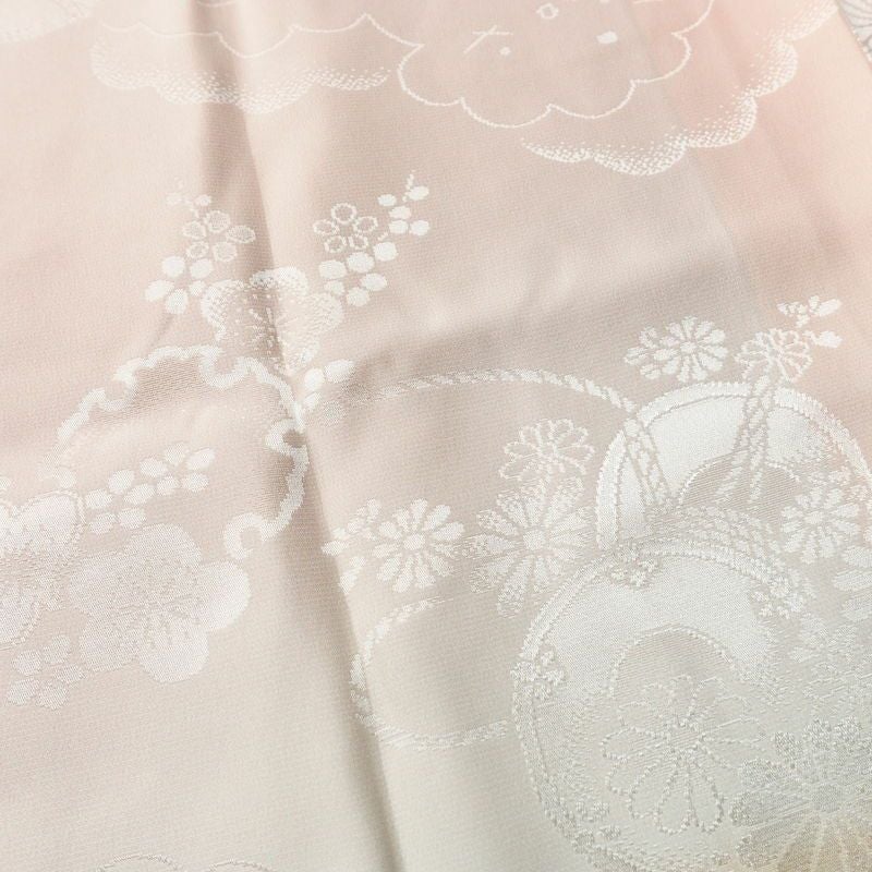 長襦袢 正絹 古典柄 袷仕立て 身丈132cm 裄丈66.5cm ぼかし ピンク_画像7