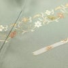 訪問着 正絹 盛り上げ箔 幾何学柄・抽象柄 袷仕立て 身丈165cm 裄丈67cm 緑・うぐいす色_画像18