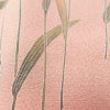 付け下げ 落款入り 一つ紋付き 正絹 木の葉・植物柄 袷仕立て 身丈164cm 裄丈68cm 金通し ピンク_画像8