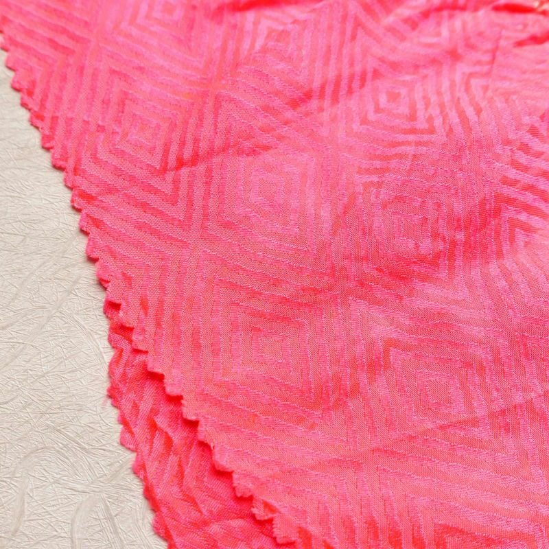 帯揚げ 絞り 正絹 花柄 ピンク_画像5