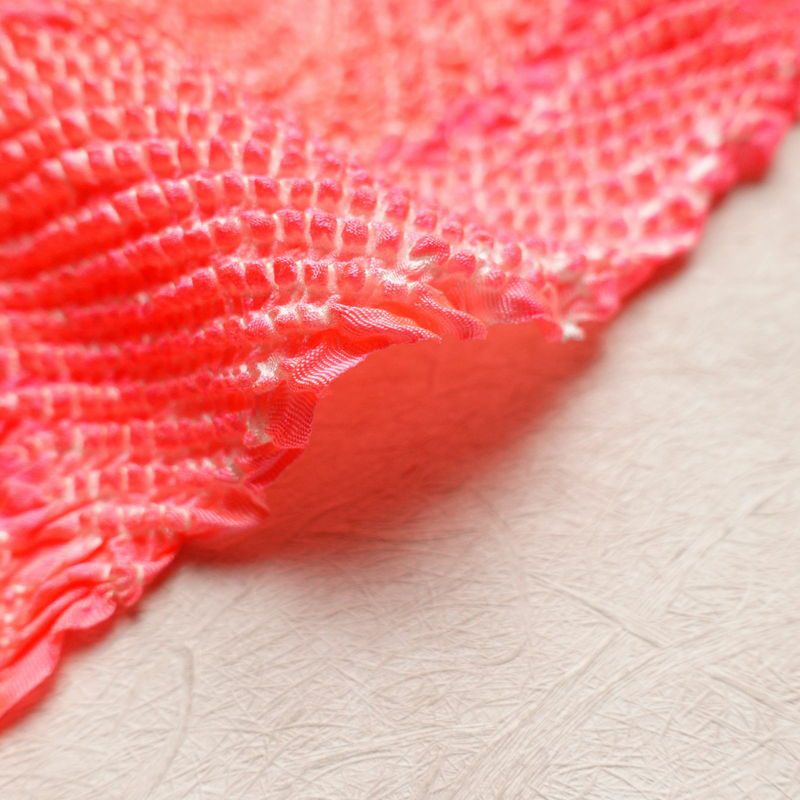 帯揚げ 絞り 正絹 花柄 ピンク_画像11